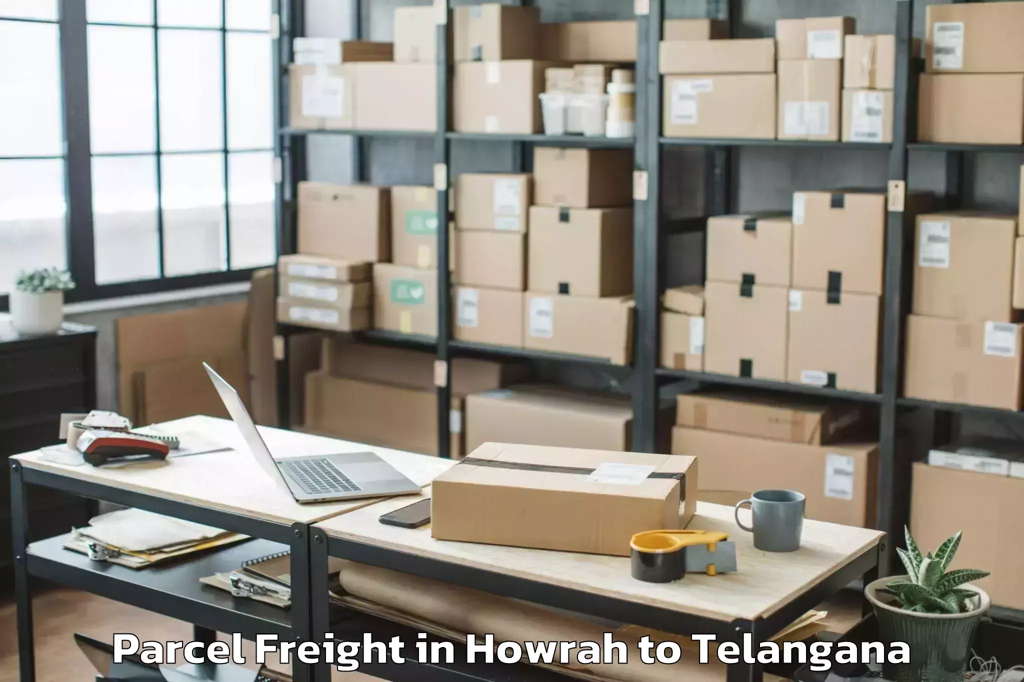 Efficient Howrah to Kondapur Parcel Freight